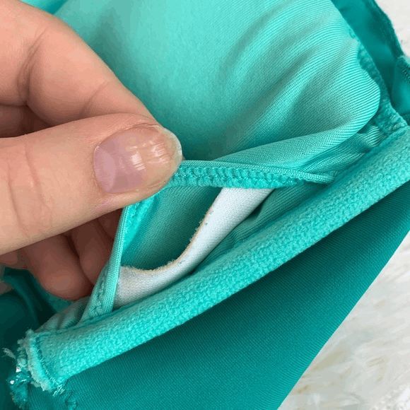 NEW Women's Small Victoria's Secret Bikini Top Swimsuit Bathing Suit Blue Aqua - Picture 7 of 8